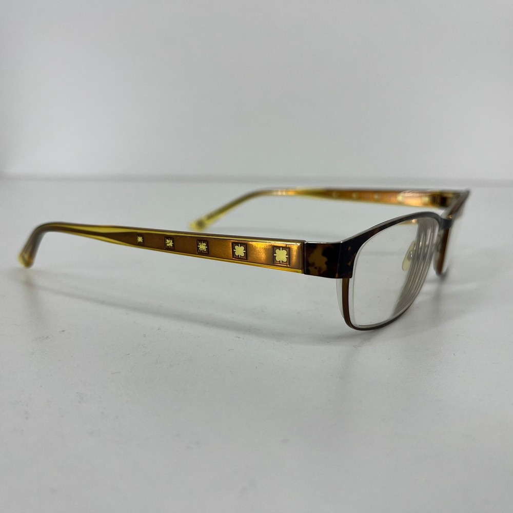 Liz Claiborne L362 Brown Tortoise Rectangular Eyeglasses Frames Womens 54-16-135